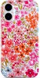 Qokey Compatible for iPhone 16 Case 61Cute Garden Flowers Design for Women Shell Pattern Soft Bumper Lightweight Slim Fit TPU Shockproof NonYellowing Phone Cover for iPhone 16 Pink Floral