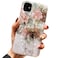 Qokey Compatible iPhone 11 Case 61 inch Floral Clear Flower Design for Women with 360 Rotating Ring Stand Holder Kickstand Soft TPU Shockproof Cover Brown Flower