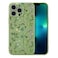 RALEAVO Floral Case for iPhone 13 Pro MaxLiquid Silicone Cover with Cute Flower Branch Pattern for Girls Women Slim Soft Rubber Protective Phone Case for iPhone 13 Pro Max 67Green