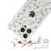 RALEAVO Floral Case for iPhone 14 Pro Clear Case with Flower Branch Pattern Cute Cover Case for Girls Women Slim Thin Soft Silicone Shockproof Phone Case for iPhone 14 Pro 61Transparent