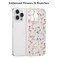 RALEAVO Floral Case for iPhone 14 Pro Flower Branch Pattern Design Cute Cover Case for Girls Women Slim Thin Soft Silicone Shockproof AntiSlip Phone Case for iPhone 14 Pro 61Purple