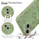 RALEAVO Floral Case for iPhone 14Liquid Silicone Cover with Cute Flower Branch Pattern for Girls Women Slim Soft Rubber Protective Phone Case for iPhone 14 61Green