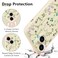 RALEAVO Floral Case for iPhone 15 PlusLiquid Silicone Cover with Cute Flower Branch Pattern for Girls Women Slim Soft Rubber Protective Phone Case for iPhone 15 Plus 67Beige