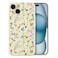 RALEAVO Floral Case for iPhone 15 PlusLiquid Silicone Cover with Cute Flower Branch Pattern for Girls Women Slim Soft Rubber Protective Phone Case for iPhone 15 Plus 67Beige