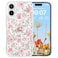 RALEAVO for iPhone 16 Case Compatible with MagSafe Clear Floral Pattern Design Cute for Girls Women Slim Magnetic Hard Back Shockproof Phone Case for iPhone 16Pink Flowers