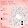 RALEAVO for iPhone 16 Case Compatible with MagSafe Clear Floral Pattern Design Cute for Girls Women Slim Magnetic Hard Back Shockproof Phone Case for iPhone 16Pink Flowers