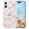 RALEAVO for iPhone 16 Case Compatible with MagSafe Clear Floral Pattern Design Cute for Girls Women Slim Magnetic Hard Back Shockproof Phone Case for iPhone 16Pink Flowers