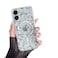 RALEAVO for iPhone 16 Plus Case Compatible with MagSafe Clear Floral Cover with Flower Branch Pattern for Girls Women Slim Cute Hard Back Shockproof Phone Case for iPhone 16 PlusTransparent