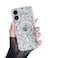 RALEAVO for iPhone 16 Plus Case Compatible with MagSafe Clear Floral Cover with Flower Branch Pattern for Girls Women Slim Cute Hard Back Shockproof Phone Case for iPhone 16 PlusTransparent