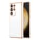 RALEAVO for Samsung Galaxy S23 Ultra Case Luxury Plating Case Cover Slim Lightweight Glossy Bling Phone Case Soft TPU Shockproof Bumper Case Electroplated CaseWhite