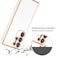 RALEAVO for Samsung Galaxy S23 Ultra Case Luxury Plating Case Cover Slim Lightweight Glossy Bling Phone Case Soft TPU Shockproof Bumper Case Electroplated CaseWhite