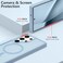 RALEAVO for Samsung Galaxy S25 Ultra Case Strong Magnetic Case Compatible with Magsafe Slim Shockproof Protective Phone Cover for S25 Ultra Phone Case with Translucent Hard BackBlue