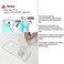 RÎ›NZ Ranz Case for iPhone 16 AntiScratch Shockproof Series Clear Hard PC TPU Bumper Protective Cover Case for iPhone 16 61 White Flower