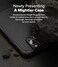Ringke Rugged Gear for iPhone 16 Pro Max Case Oil Dirt Resistant Prevents Oily Smudges NonSlip Enhanced Grip Protective Cover Precise Cutouts for Camera Black