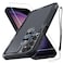 RMOCR Case for Samsung Galaxy A16 5G Full Body Heavy Duty Rugged Shockproof Protective Phone Cover with Lanyard Strap Tempered Glass Screen Protector and Camera Lens Cover Black Matte