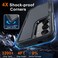 RMOCR Case for Samsung Galaxy S24 FE Full Body Heavy Duty Rugged Shockproof Protective Phone Cover with Lanyard Strap Tempered Glass Screen Protector and Camera Lens Cover Black Matte