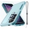 RMOCR Case for Samsung Galaxy S24 FE Full Body Heavy Duty Rugged Shockproof Protective Phone Cover with Lanyard Strap Tempered Glass Screen Protector and Camera Lens Cover Mint Green