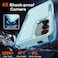 RMOCR Case for Samsung Galaxy S24 FE Full Body Heavy Duty Rugged Shockproof Protective Phone Cover with Lanyard Strap Tempered Glass Screen Protector and Camera Lens Cover Mint Green