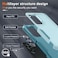 RMOCR Case for Samsung Galaxy S24 FE Full Body Heavy Duty Rugged Shockproof Protective Phone Cover with Lanyard Strap Tempered Glass Screen Protector and Camera Lens Cover Mint Green