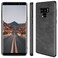 SALAWAT Compatible with Galaxy Note 9 Case Slim PU Leather Vintage Shockproof Phone Cover Lightweight Premium Soft TPU Bumper Hard PC Hybrid Protective Case for Galaxy Note 9 Black