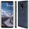 SALAWAT Compatible with Galaxy Note 9 Case Slim PU Leather Vintage Shockproof Phone Cover Lightweight Premium Soft TPU Bumper Hard PC Hybrid Protective Case for Galaxy Note 9 Blue