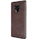 SALAWAT Compatible with Galaxy Note 9 Case Slim PU Leather Vintage Shockproof Phone Cover Lightweight Premium Soft TPU Bumper Hard PC Hybrid Protective Case for Galaxy Note 9 Dark Brown