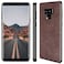 SALAWAT Compatible with Galaxy Note 9 Case Slim PU Leather Vintage Shockproof Phone Cover Lightweight Premium Soft TPU Bumper Hard PC Hybrid Protective Case for Galaxy Note 9 Dark Brown