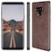 SALAWAT Compatible with Galaxy Note 9 Case Slim PU Leather Vintage Shockproof Phone Cover Lightweight Premium Soft TPU Bumper Hard PC Hybrid Protective Case for Galaxy Note 9 Dark Brown