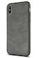 SALAWAT for iPhone Xs Case Slim Shock Proof Phone Cover Lightweight Premium PU Leather TPU Bumper PC Protection for iPhone X 58 inch Gray