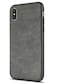 SALAWAT for iPhone Xs Case Slim Shock Proof Phone Cover Lightweight Premium PU Leather TPU Bumper PC Protection for iPhone X 58 inch Gray
