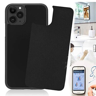 Selendis Anti Gravity Phone Case Compatible with iPhone 13 Pro Max Sticky Selfie Suction Black AntiGravity Case for iPhone 13 Promax Magic Nano Gravity Case
