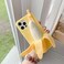 SGVAHY Cute Case for iPhone 14 Unique Kawaii Funny Cover Cartoon Banana Soft Silicone Rubber Shockproof Protective Case for Girls Women