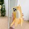 SGVAHY Cute Case for iPhone 14 Unique Kawaii Funny Cover Cartoon Banana Soft Silicone Rubber Shockproof Protective Case for Girls Women