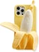 SGVAHY Cute Case for iPhone 14 Unique Kawaii Funny Cover Cartoon Banana Soft Silicone Rubber Shockproof Protective Case for Girls Women