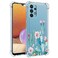 Sidande Case for Galaxy A32 4G Case Samsung A32 4G SMA325F Case for Girls Women Clear Floral Soft Flexible TPU Slim Phone Protective Case Cover for Samsung Galaxy A32 4G Cactus
