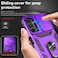 SKMY for Samsung Galaxy A14 5G Case with Screen Protector Camera Lens Cover Military Grade 16FT Drop Tested Magnetic Kickstand Rugged Shockproof Protective Case for A14 5G Purple