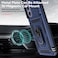 SKMY for Samsung Galaxy S24 FE Casewith Screen Protectors and Camera CoverMilitary Grade 16ftDrop Tested Cover with Magnetic Kickstand Protective Case for Galaxy S24 FE Blue