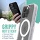 Smartish iPhone 16 Pro Magnetic Case Gripmunk Compatible with MagSafe Lightweight Protective Slim Thin Grip Cover with Microfiber Lining for Apple iPhone 16 Pro Clearly Clear