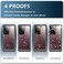 SPIDERCASE Designed for Samsung Galaxy S22 Ultra Case Waterproof Builtin Screen Protector Full Protection Heavy Duty Shockproof Case PurpleClear