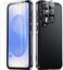 SPIDERCASE Designed for Samsung Galaxy S25 Case 10 FT Military Grade Drop Protection 2 Pack Tempered Glass Screen ProtectorCamera Lens Protector Heavy Duty Shockproof Case Black