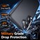 SPIDERCASE Designed for Samsung Galaxy S25 Case 10 FT Military Grade Drop Protection 2 Pack Tempered Glass Screen ProtectorCamera Lens Protector Heavy Duty Shockproof Case Black