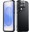 SPIDERCASE Designed for Samsung Galaxy S25 Case 10 FT Military Grade Drop Protection 2 Pack Tempered Glass Screen ProtectorCamera Lens Protector Heavy Duty Shockproof Case Black