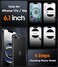 SPIDERCASE for iPhone 16e Case for iPhone 17e Case Magnetic Translucent Matte Case with 2PCS Tempered Glass Screen Protector Slim Phone Case for iPhone 16E17E 61 Antique White