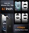 SPIDERCASE for iPhone 16e Case for iPhone 17e Case Magnetic Translucent Matte Case with 2PCS Tempered Glass Screen Protector Slim Phone Case for iPhone 16E17E 61 Antique White