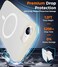 SPIDERCASE for iPhone 16e Case for iPhone 17e Case Magnetic Translucent Matte Case with 2PCS Tempered Glass Screen Protector Slim Phone Case for iPhone 16E17E 61 Antique White