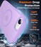 SPIDERCASE for iPhone 16e Case for iPhone 17e Case Magnetic Translucent Matte Case with 2PCS Tempered Glass Screen Protector Slim Phone Case for iPhone 16E17E 61 Light Purple