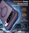 SPIDERCASE Magnetic for Google Pixel 10 Pro XL Case Military Grade Drop Protection Slim Translucent Matte Shockproof AntiFingerprint Phone Case for Pixel 10 Pro XLDark Purple
