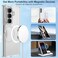 SQMCase Designed for Samsung Galaxy Z Fold 7 Case Magnetic Compatible with Magsafe for Fold 7 Full Body Protective Phone Case Cover for Z Fold 7 2025 Clear