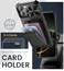 SSLOTSCASE for iPhone 16 Pro Case with Card Holder Kickstand Slide Camera Lens Cover Silicone Edge Rugged Shockproof Protective Phone Case Cover for iPhone 16 Pro 63 2024 Black