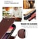 STARSHOP Compatible with Samsung Galaxy S7 Phone Case Cover with Tempered Glass Screen Protector Included PU Leather Wallet Shockproof Kickstand Card Slots Magnet Closure Brown